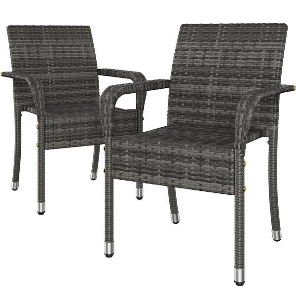 Gartenstuhl ARH29 2er Set Grau