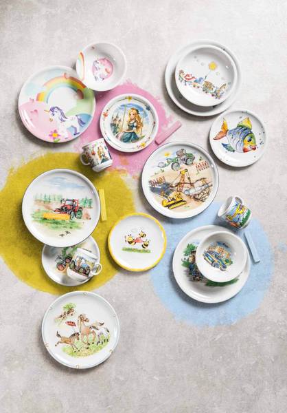 Kindergeschirr Set Prinzessin 5-teilig Pinie - 2 x 2 x 2 cm