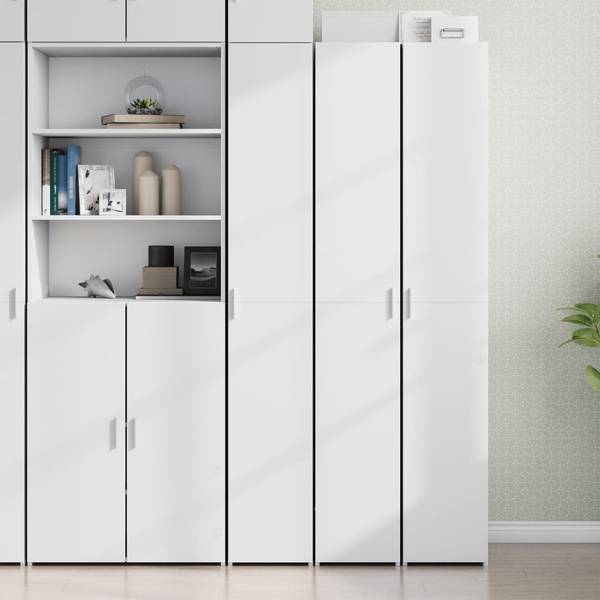 Highboard DE6947 Weiß - Holzwerkstoff - 30 x 185 x 43 cm