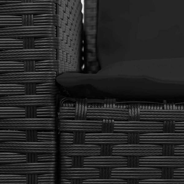 Garten-Lounge-Set 3044381-4 (4-teilig) Schwarz