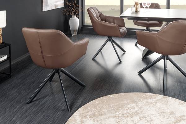 Drehbarer Stuhl PAPILLON Braun