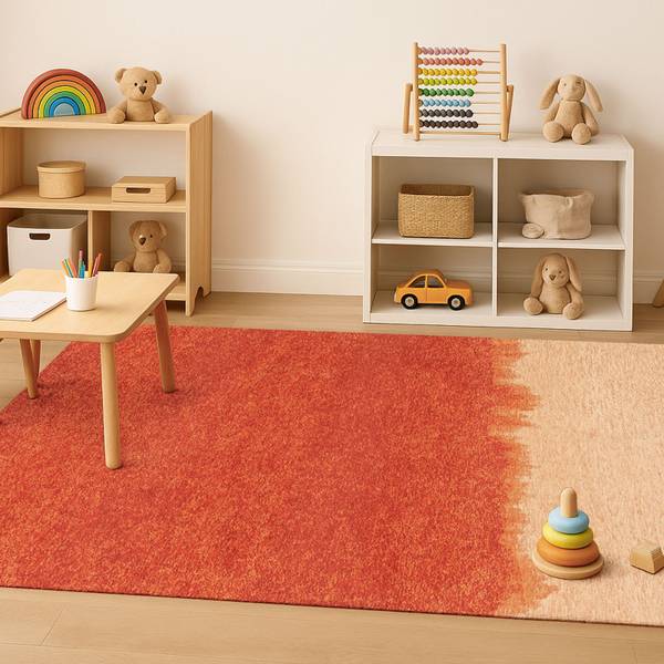 Flachgewebter Teppich Storm Gold - 200 x 280 cm