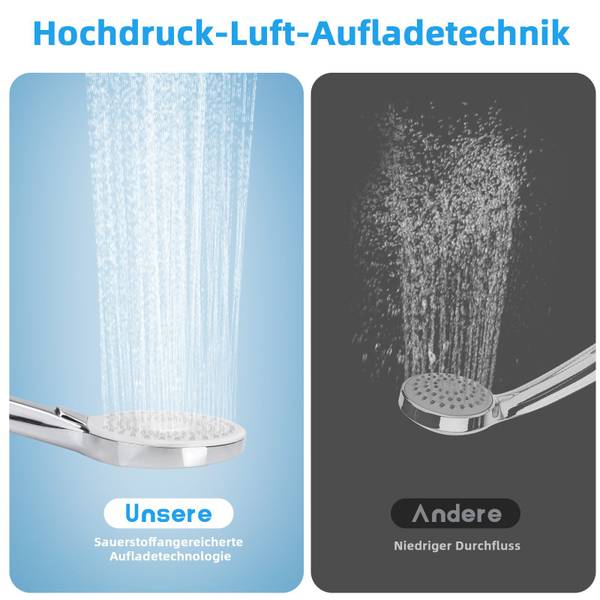 Tête de douche DuschPurVitality Argenté