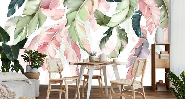 Papier Peint FEUILLES Plantes Nature 270 x 180 x 180 cm