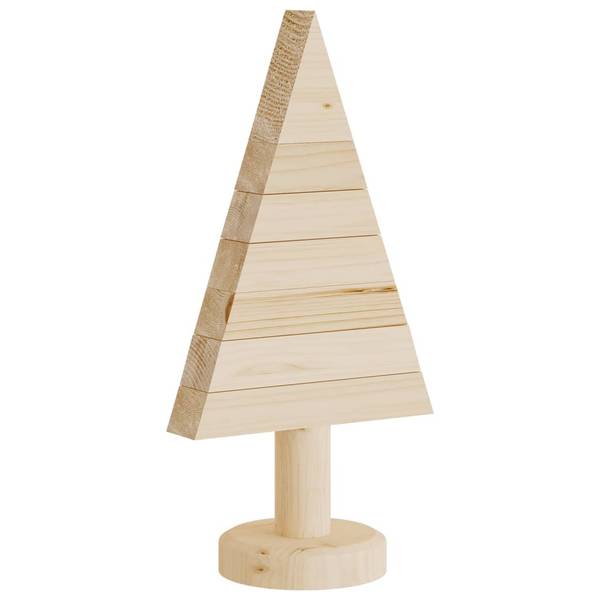 Weihnachtsbäume 2 Stk. D5017 Braun - Massivholz - 15 x 30 x 15 cm