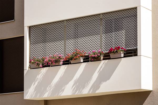 Außenrollo Amor Nigra Schwarz - Textil - 40 x 180 x 1 cm