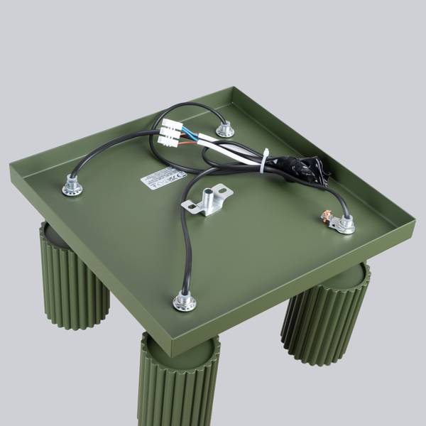 Deckenleuchte Karbon Grün - 25 x 25 cm