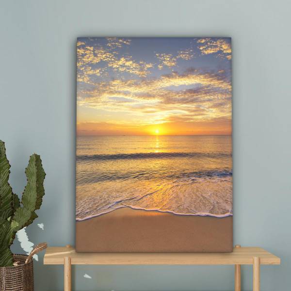 LEINWANDBILD Strand Meer 60 x 80 cm