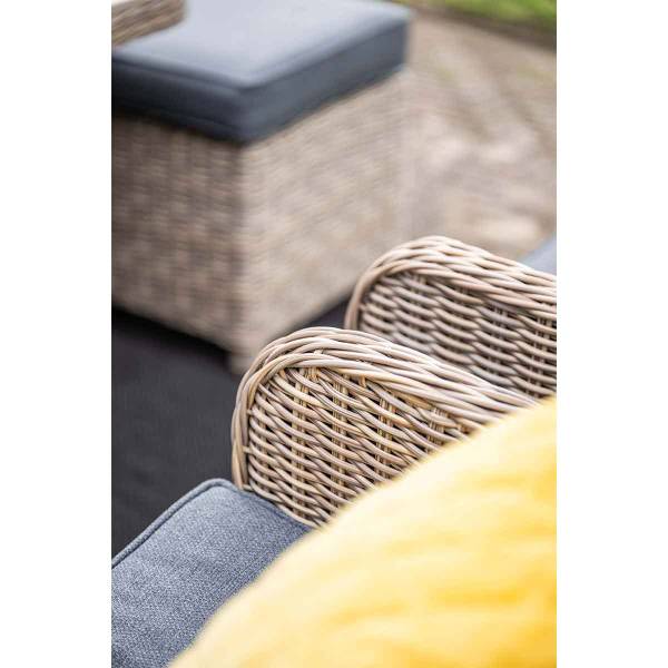 Loungediningset Nova 4 delig grijs - aluminium - 237 x 85 x 237 cm