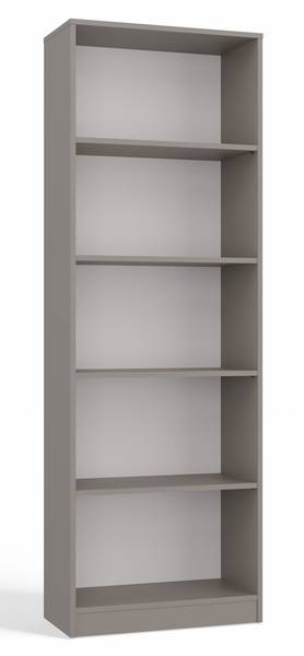 Büchregal Duero Grau - Holzwerkstoff - 60 x 182 x 30 cm