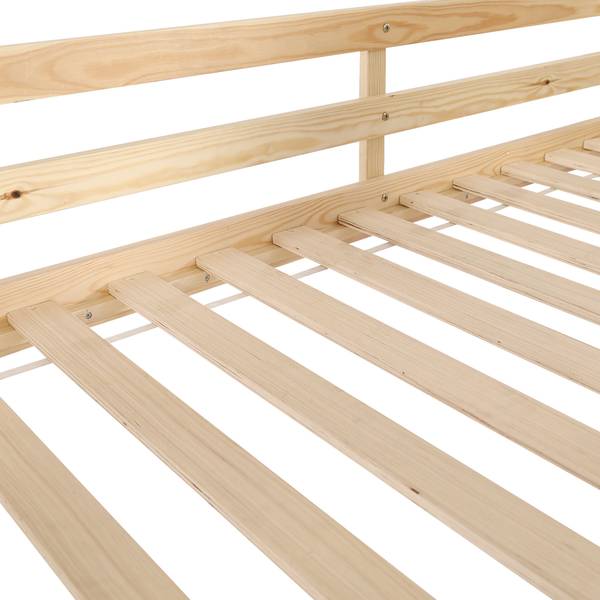 Hochbett SHEFNatur Ⅰ Braun - Holzwerkstoff - 107 x 165 x 205 cm