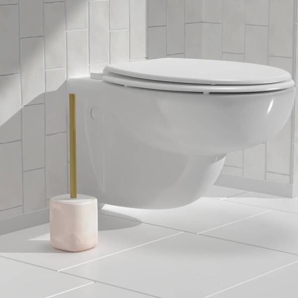 Toilettenbürste CLOUDY Weiß - Stein - 9 x 9 x 36 cm