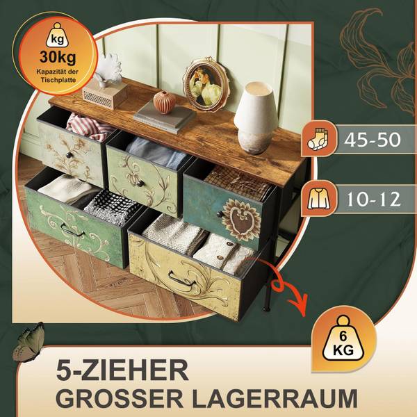 Sideboard Kommode RETR59 Grün - Metall - 30 x 55 x 100 cm