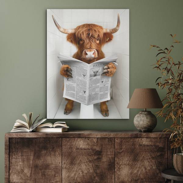 AKUSTIKBILD Hochlandrind 60 x 80 cm