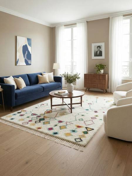 Teppich MOGADOR Pink - Textil - 160 x 230 x 160 cm