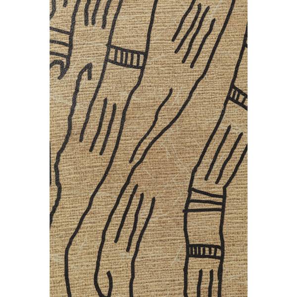 Peinture Native Spirals 50x150cm Marron - Textile - 4 x 150 x 50 cm