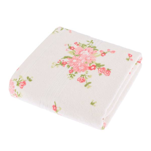 Frottee Duschtuch Vintage Blumen 70 x 130 cm