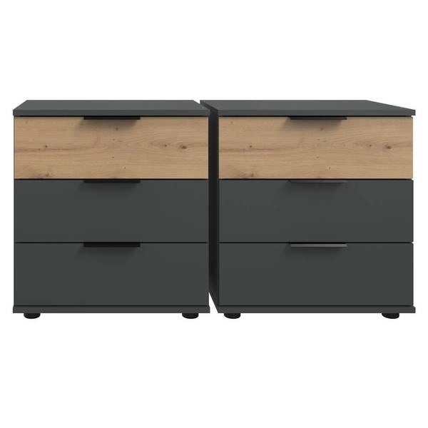 Schlafzimmer-Set GRANADA-43-59 5er-Set Grau - Holzwerkstoff - 692 x 210 x 210 cm