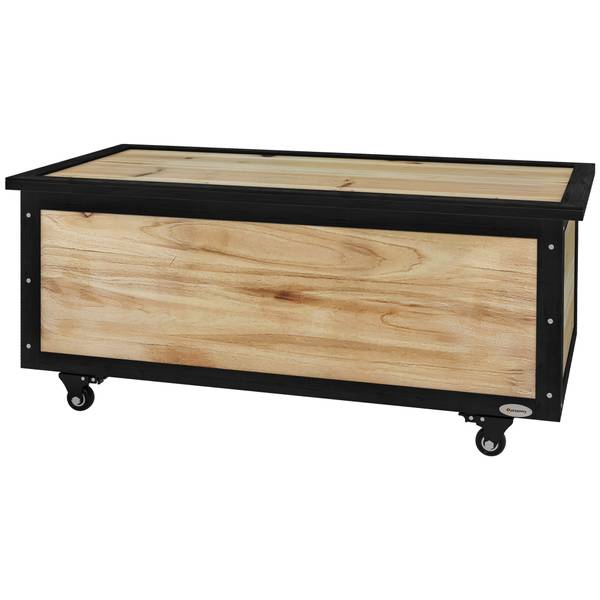 Aufbewahrungsbox 322V00ND Beige - Massivholz - 100 x 43 x 50 cm