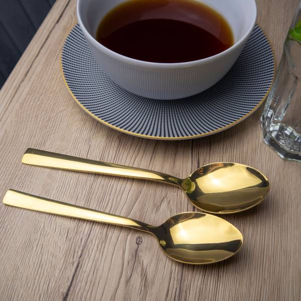 Besteck Set 20-teilig WILHELM Gold - Metall - 7 x 5 x 23 cm