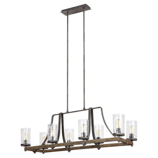 Feiss Pendentif Marron - Métal - 117 x 43 x 41 cm