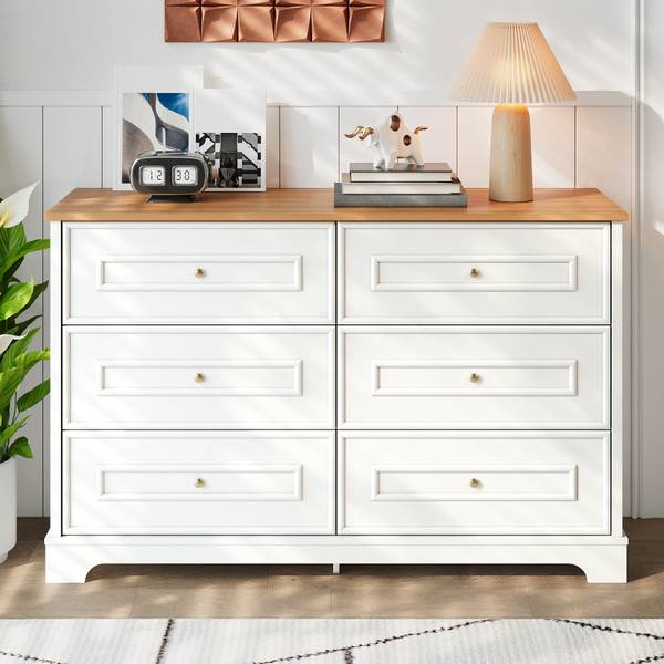 Sideboard Malia Braun - Weiß - Stahl - 120 x 76 x 40 cm