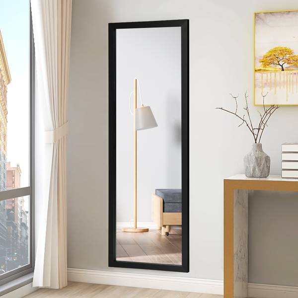 hangspiegel TI88554NWNL zwart - plaatmateriaal op houtbasis - 37 x 4 x 120 cm