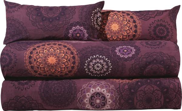 Bettwäsche Sparpaket 4-teilig 204549 Violett - 135 x 200 cm