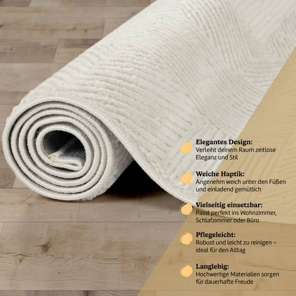 Kurzflorteppich Tinos 572 120 x 160 cm