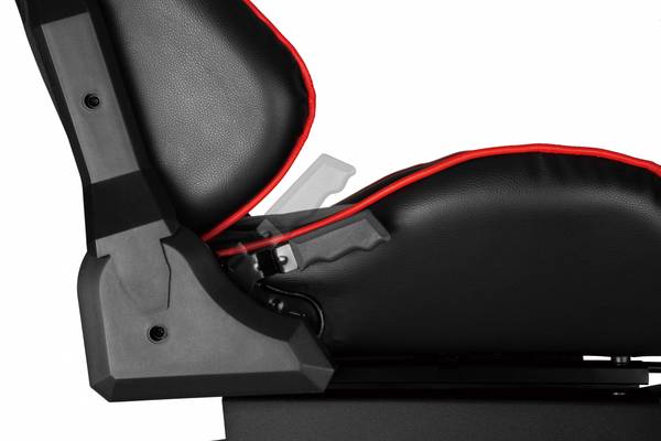Racingchair Racing Cockpit LUMLRS03-BS- Schwarz - Metall - 72 x 110 x 131 cm