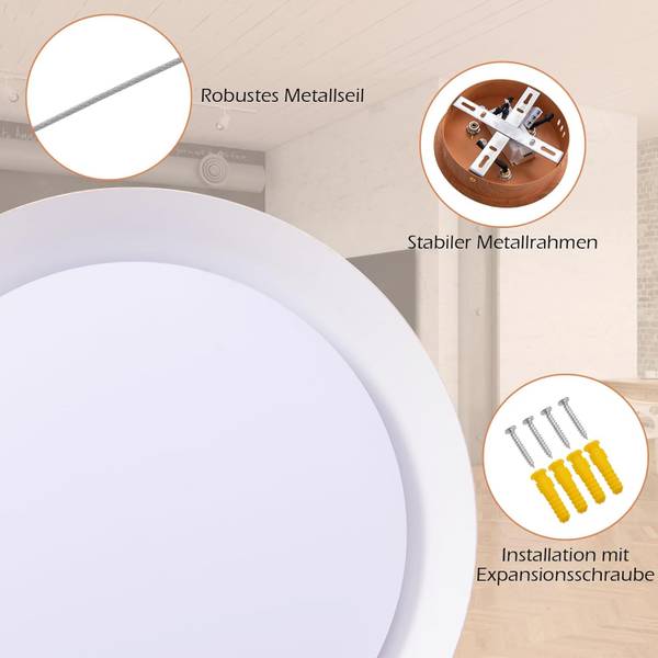 Deckenleuchte QG32330PQ-ZMDE Braun - Metall - 40 x 145 x 40 cm