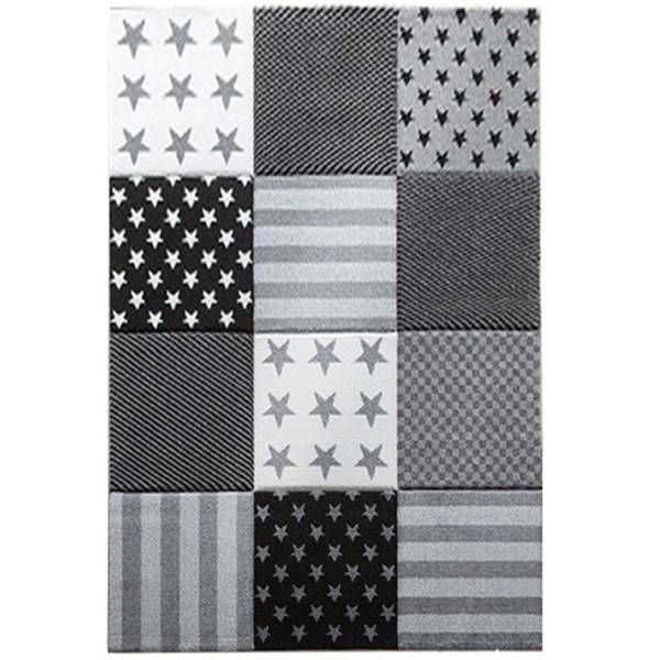 Tapis enfant FLAG START 240x340 gris Gris - Matière plastique - 240 x 2 x 340 cm