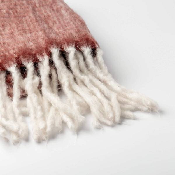 Wohndecke Phoebe Rot - Textil - 130 x 170 x 1 cm