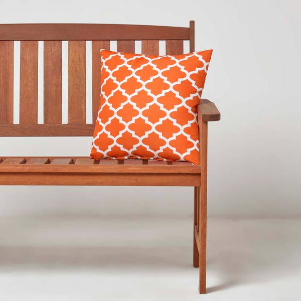 Outdoor-Kissen Nola 2er-Set Orange - Polyester - 45 x 7 x 45 cm