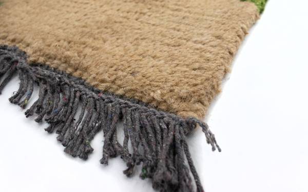 Handgeknüpft Wollteppich Braun - Wolle - 70 x 2 x 140 cm