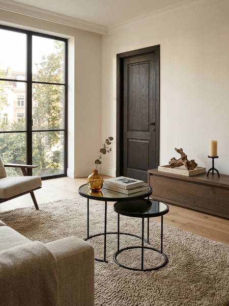 Satztisch AMARES 2er-Set Spiegelglas - 50 x 50 x 50 cm