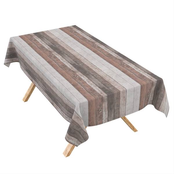Tischdecke Rustikal Holzdesign E 140 x 180 cm