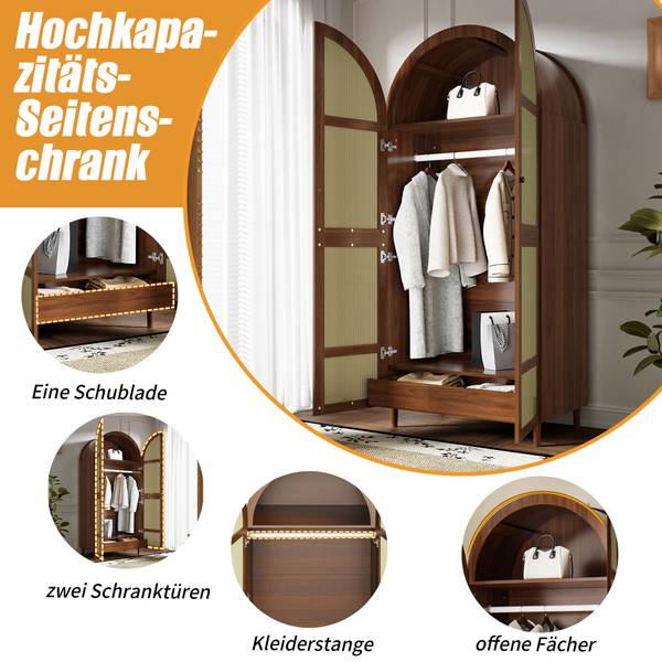 Kleiderschrank Coeus Ⅳ Holz