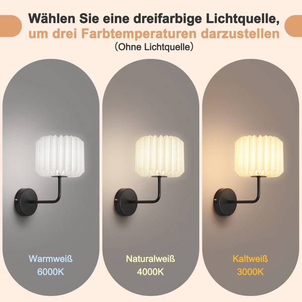 Wandlampe jghty Weiß - Eisen - 22 x 25 x 22 cm