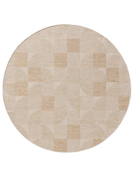 In-/Outdoorteppich Bronco Creme - 160 x 160 cm
