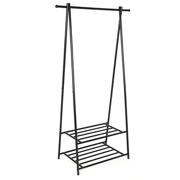 Kleiderständer Schwarz - Metall - 87 x 155 x 41 cm