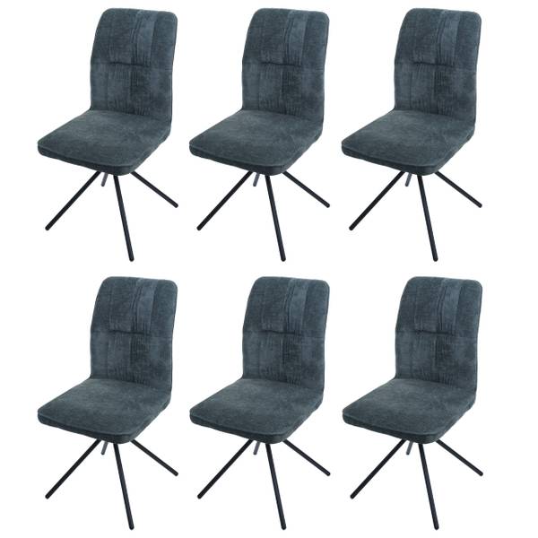 Esszimmerstuhl N99 (6er-Set) Blau