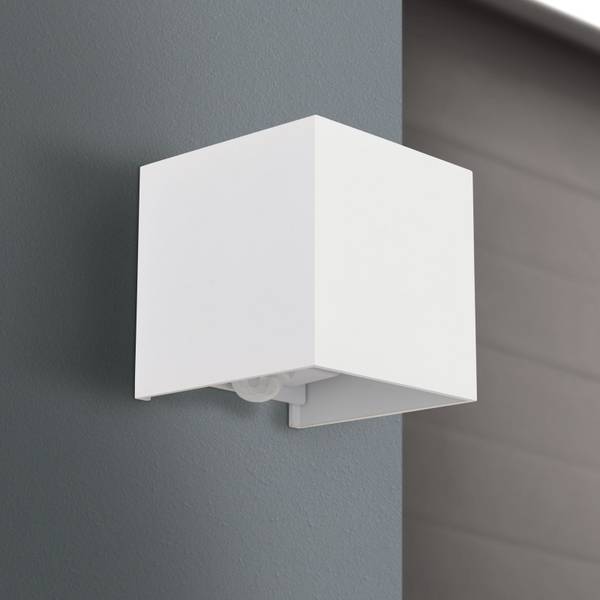 Außenwandleuchte Cubesensor Weiß