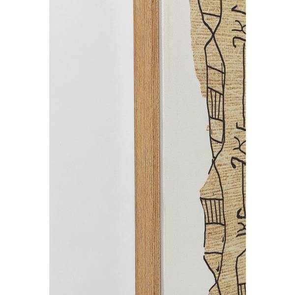 Peinture Native Spirals 50x150cm Marron - Textile - 4 x 150 x 50 cm