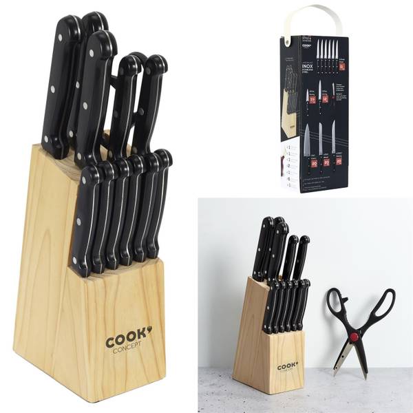 Messerset Cook Concept 12er Set Metall - Kunststoff - 14 x 37 x 9 cm