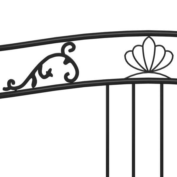 SchlafsofaGestell M669101 Schwarz - Metall - 206 x 92 x 185 cm