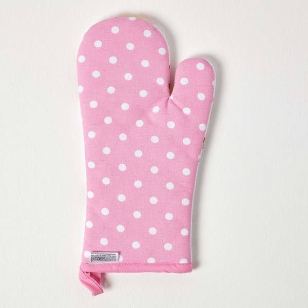Ofenhandschuh Cupcakes Pink - Baumwollstoff - 18 x 1 x 32 cm