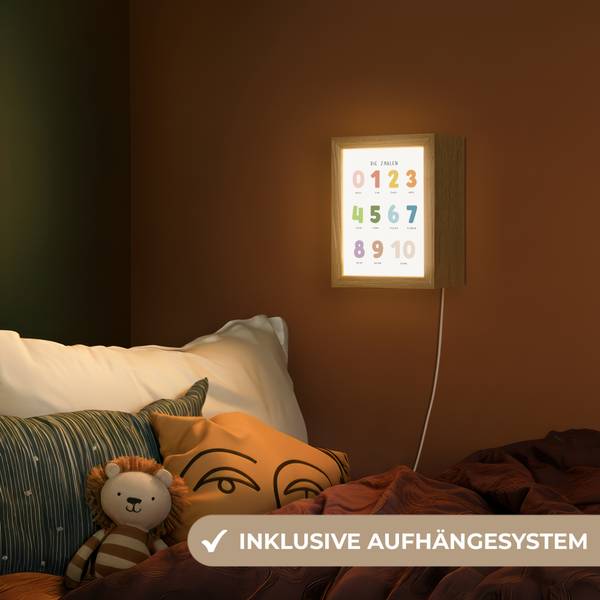 Lampe de Chevet Pour Enfant Chiffres 15 x 20 cm