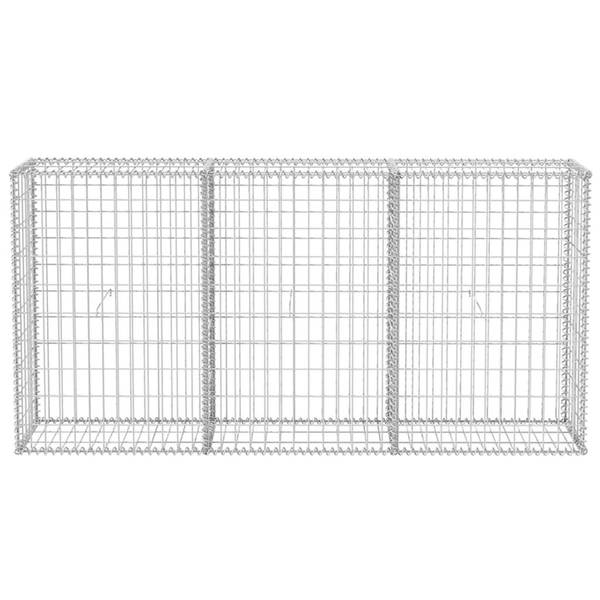 Gartenzaun DE781 Silber - Metall - 30 x 100 x 200 cm
