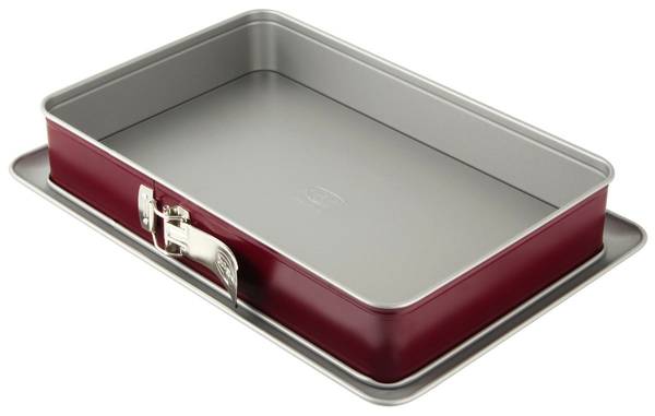 Dr. Oetker Rechteckspringform 38 x 25 cm Rot - Metall - 43 x 30 x 8 cm